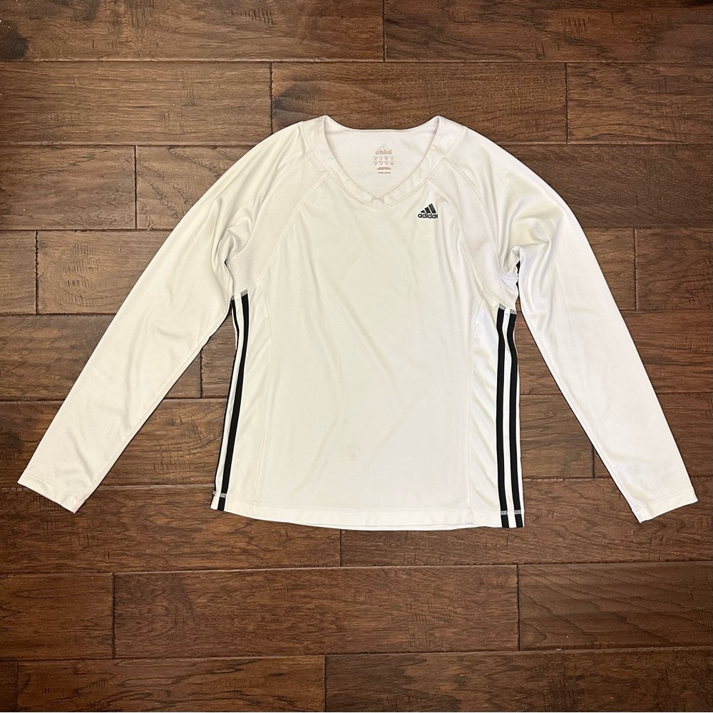 White adidas long sleeve